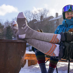 Women's Peaks Over-The-Calf Ultra-Lightweight Ski & Snowboard Sock-Last Chance