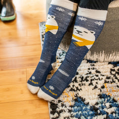 Kids Polar Bear Over-the-Calf Midweight Ski & Snowboard Socks