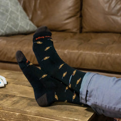 Men's Sawtooth Crew Lightweight Lifestyle Socks- Last Chance