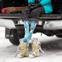 Women's Penguin Peak Over-The-Calf  Midweight Ski & Snowboard Sock-Last Chance