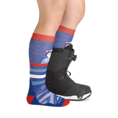 Kids Polar Patroller Over-The-Calf  Midweight Ski & Snowboard Sock-Last Chance