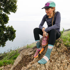 Women's Bear Town Micro Crew Lightweight Hiking Socks