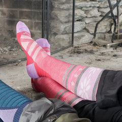 Women's Alpine Over-the-Calf Lightweight Ski & Snowboard Socks