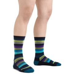 Women's Mystic Stripe Crew Lightweight Lifestyle Socks